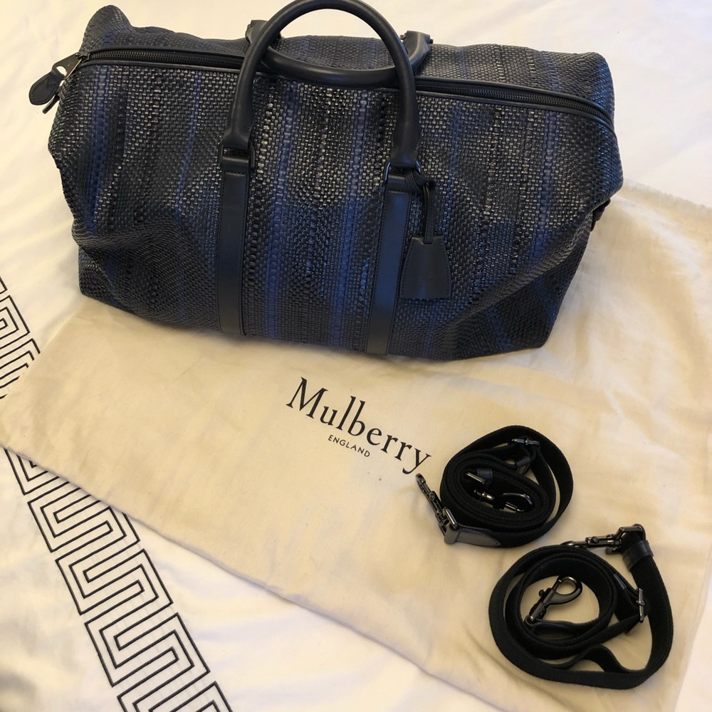 Mulberry Woven Rafia Weekender/Keepall